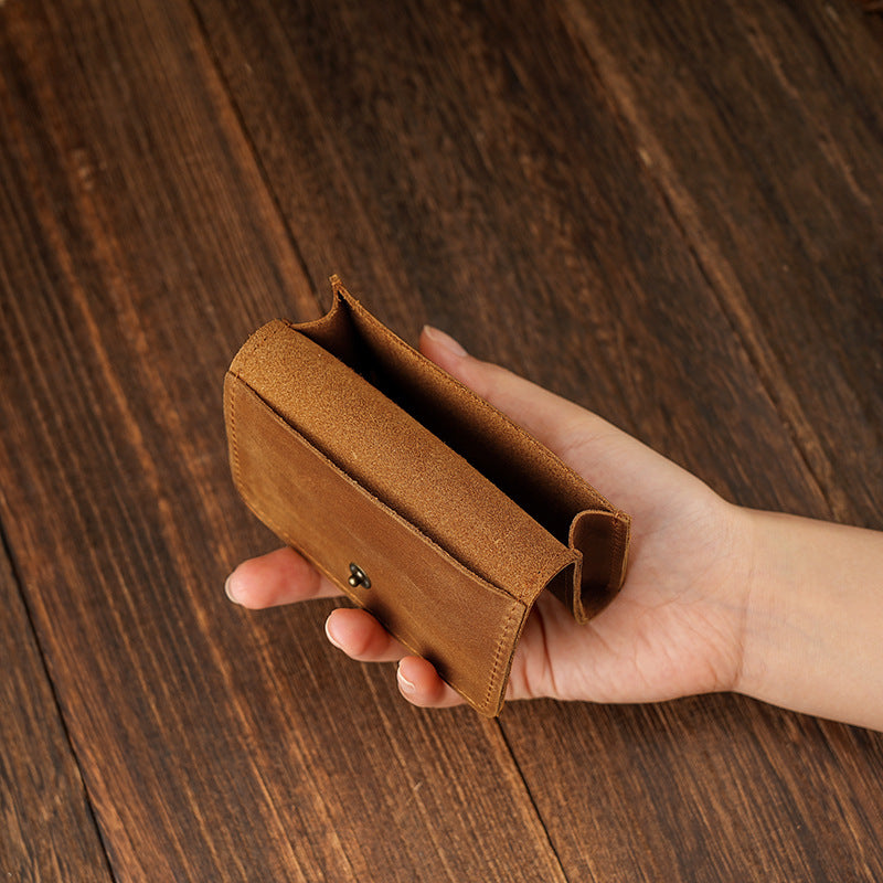 Compact Leather Wallet Organizer