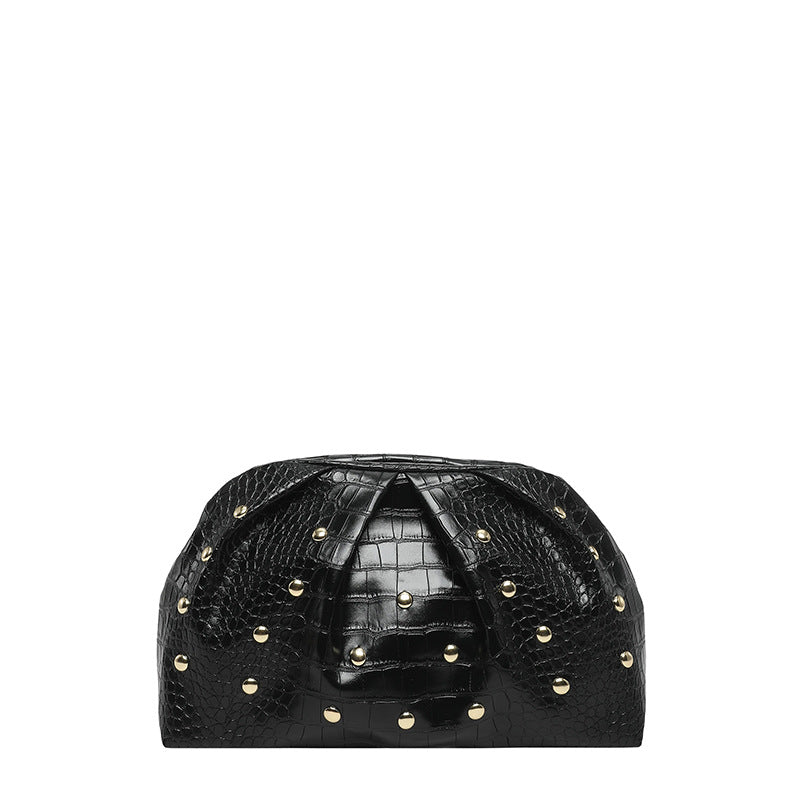 WoElegant Textured Crocodile Pattern Clutch Bag Bowlift