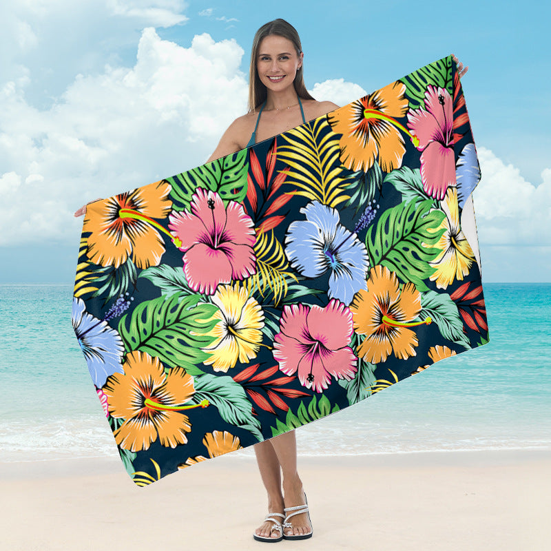 Beach towel with artistic mandala pattern Bowlift