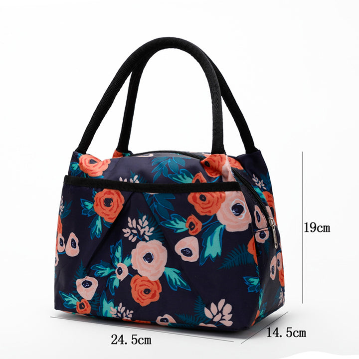 Floral Insulated Lunch Cooler Bag Bowlift