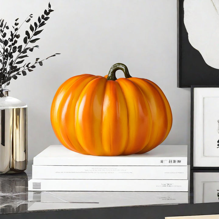 Decorative pumpkin figure as autumn probe Bowlift