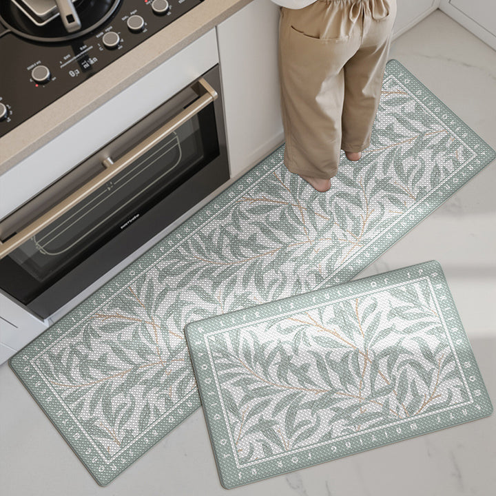Floral Pattern Kitchen Comfort Mat Set Bowlift