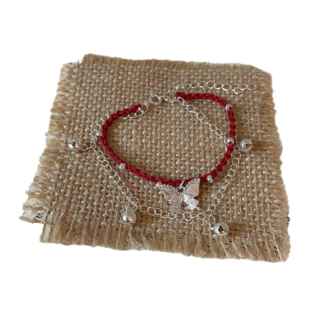 Butterfly Charm Macrame Bracelet Bowlift