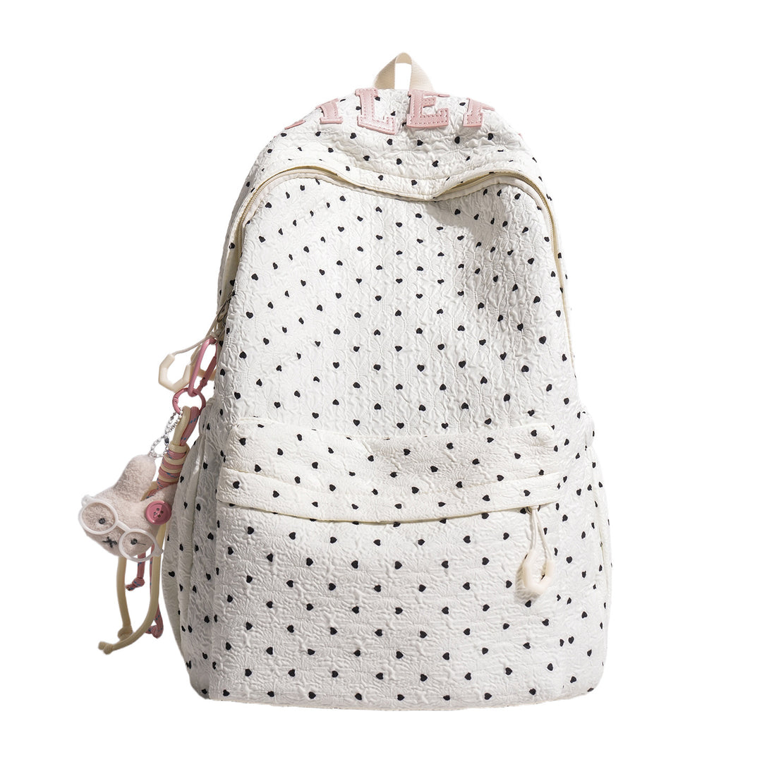 Playful Heart Patterned Everyday Backpack