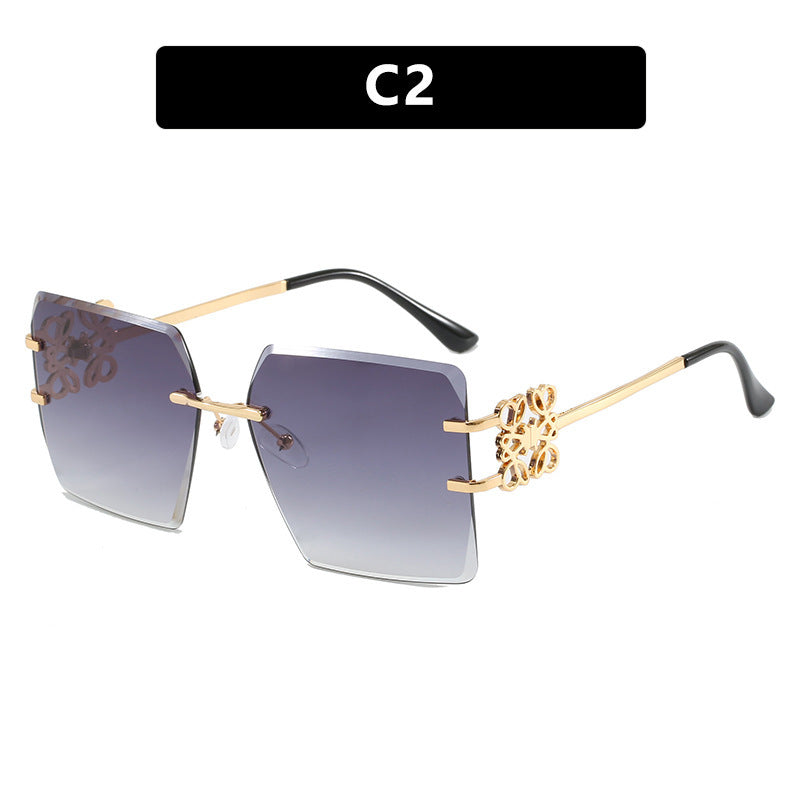 Ladies Designer Sunglasses with striking geometric frame Bowlift