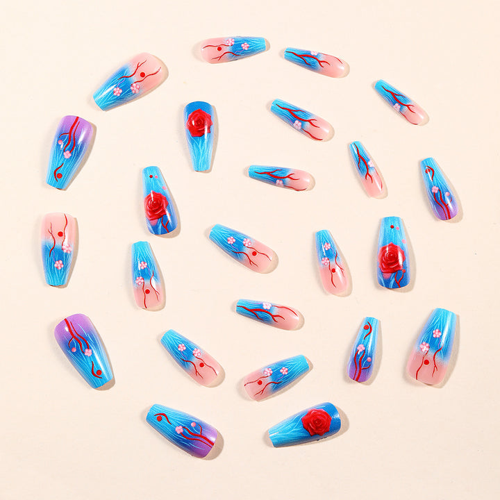 Floral 3D Nail Art Extensions Bowlift