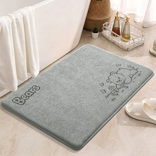 Cute Illustrated Bath Mat