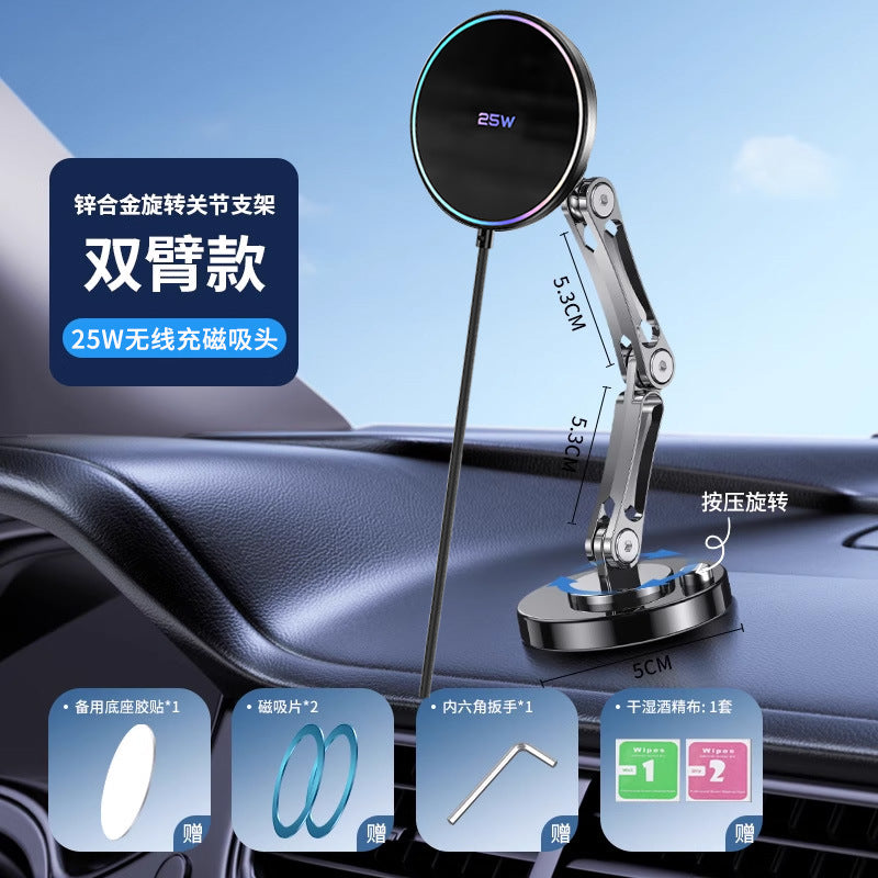 Unisex Magnetic Wireless Charging Holder with Flexible Joint Arm Bowlift