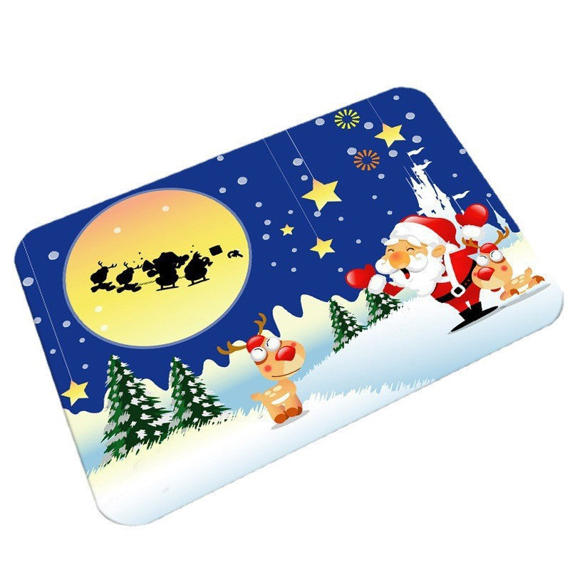Festive Holiday-Themed Bath Mat Bowlift