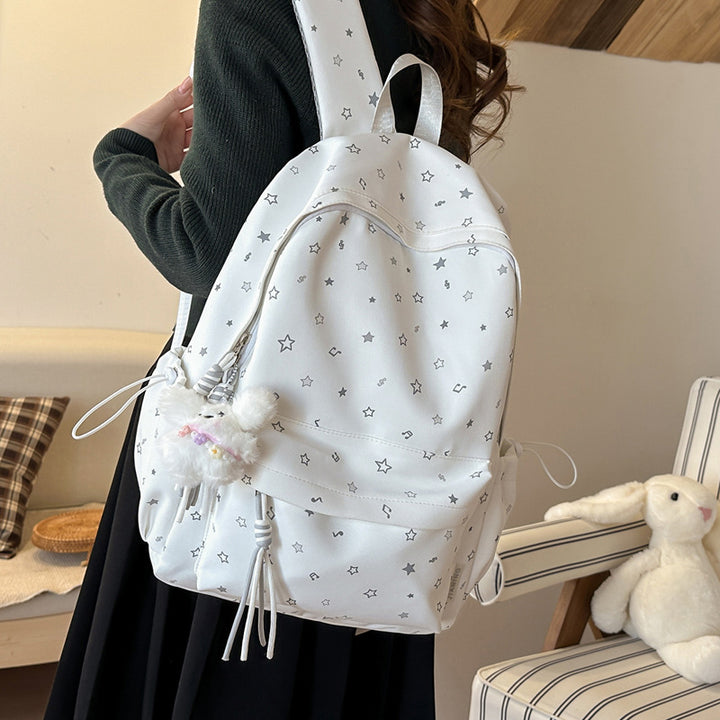 Fashionable backpack with colorful star pattern Bowlift
