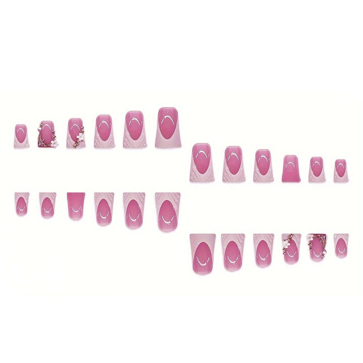 Elegant Press-On Nail Art Set Bowlift