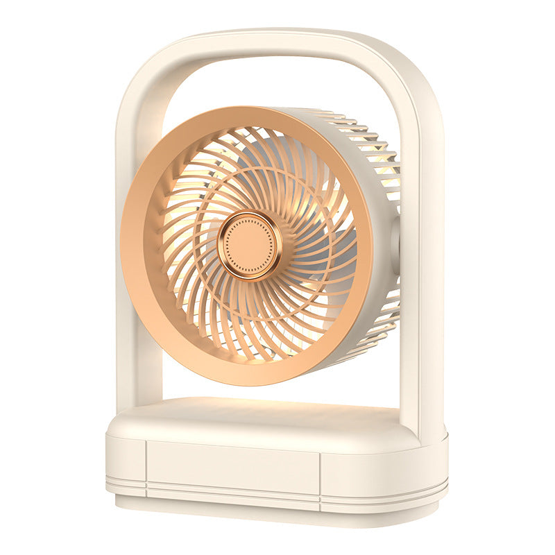 Unisex Rechargeable Oscillating Desk Fan Bowlift