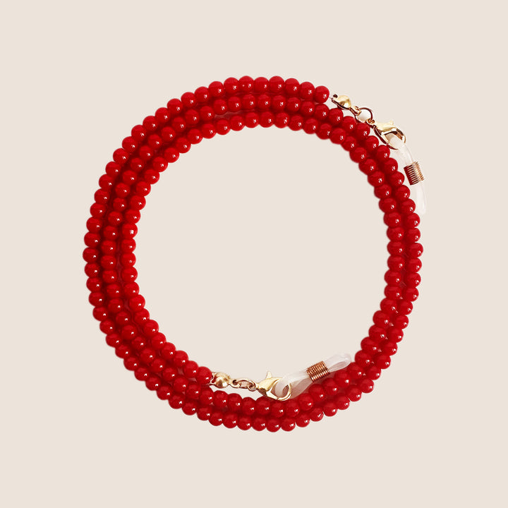 Multi-Layered Bead Eyewear Chain Bowlift