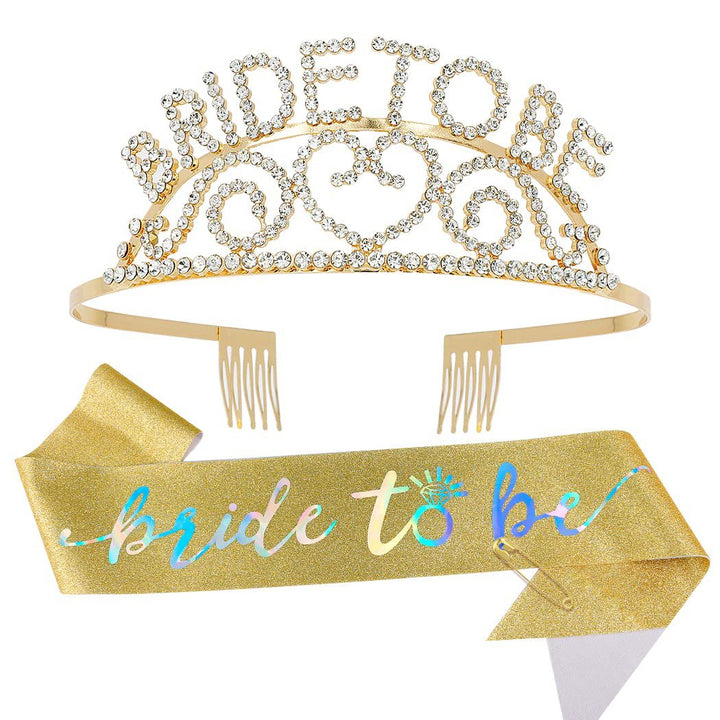 Women's Glittering Tiara with Heart Motifs Bowlift