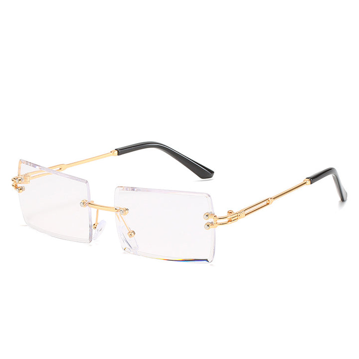 Women's stylish sunglasses with unique rectangular frame and sparkling details Bowlift