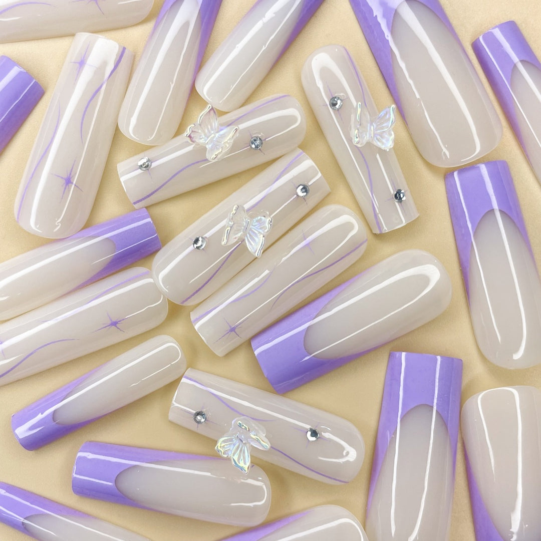 Decorative Butterfly Nail Extensions Bowlift