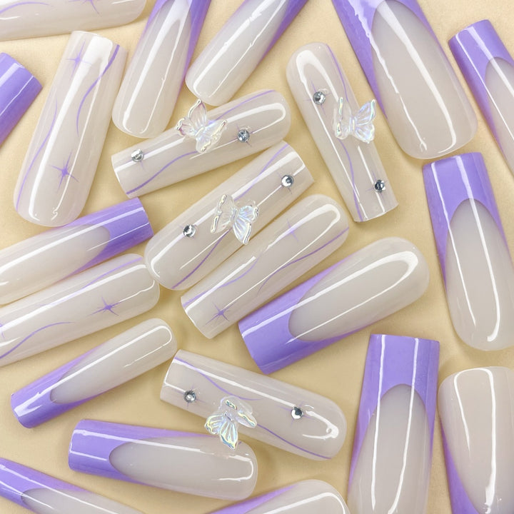 Decorative Butterfly Nail Extensions Bowlift