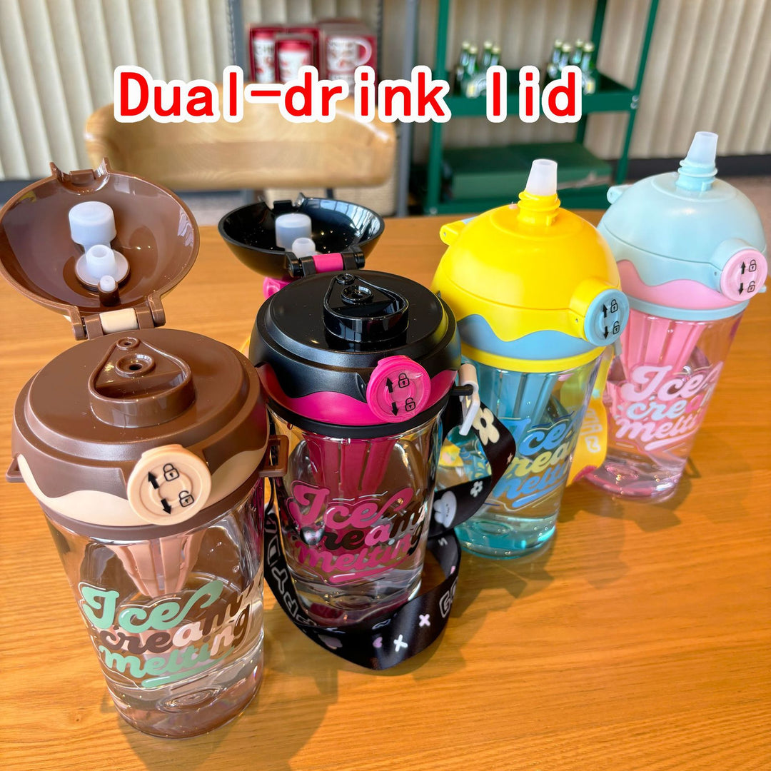 Ladies creative drinking bottle in ice cream design Bowlift