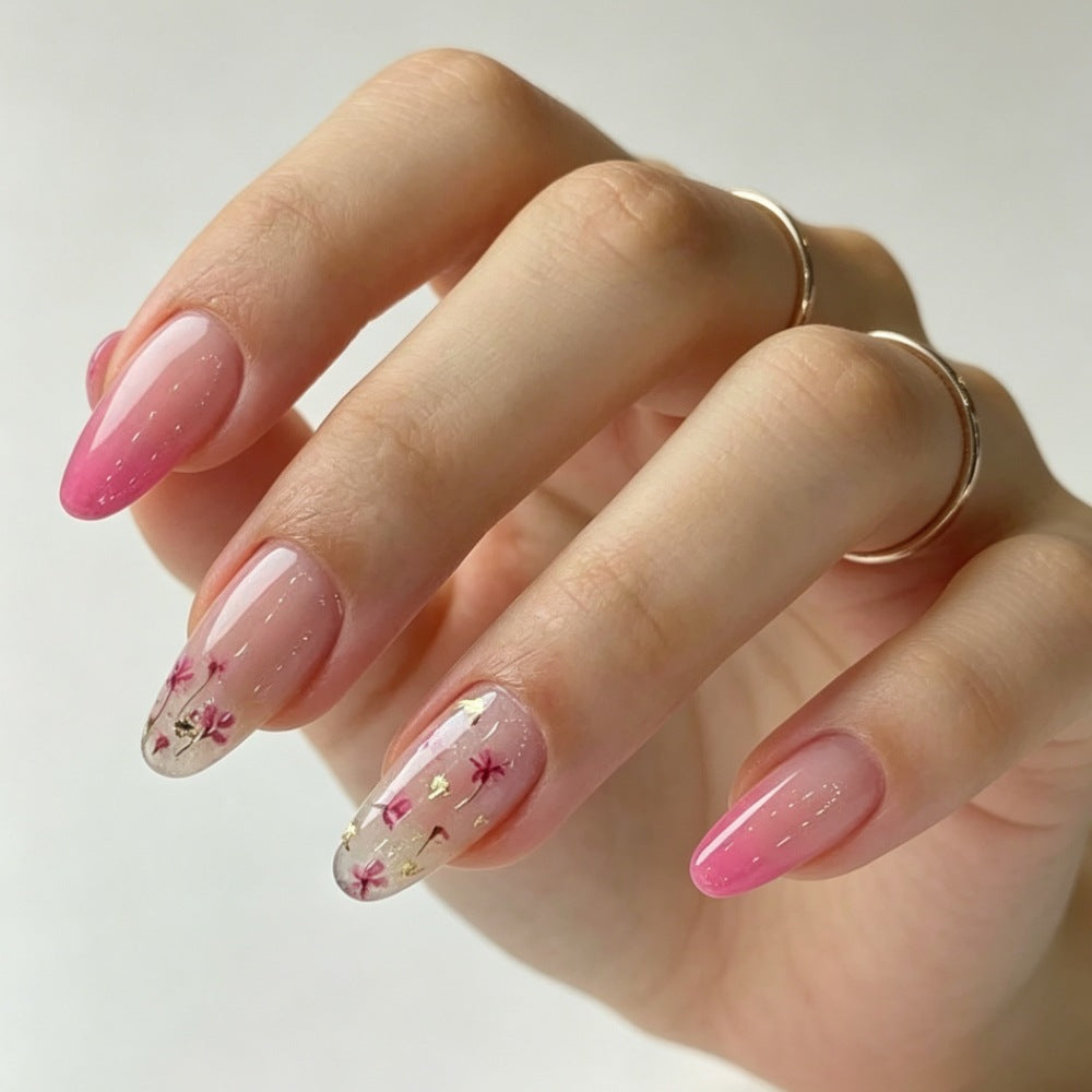 Floral Ombre Press-On Nails Set Bowlift