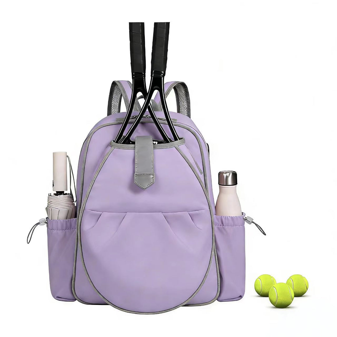 Sporty tennis backpack with special racket and accessory compartments Bowlift