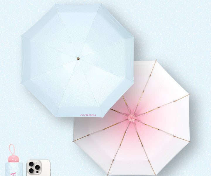 Women’s Folding Umbrella with Glittering Design Bowlift