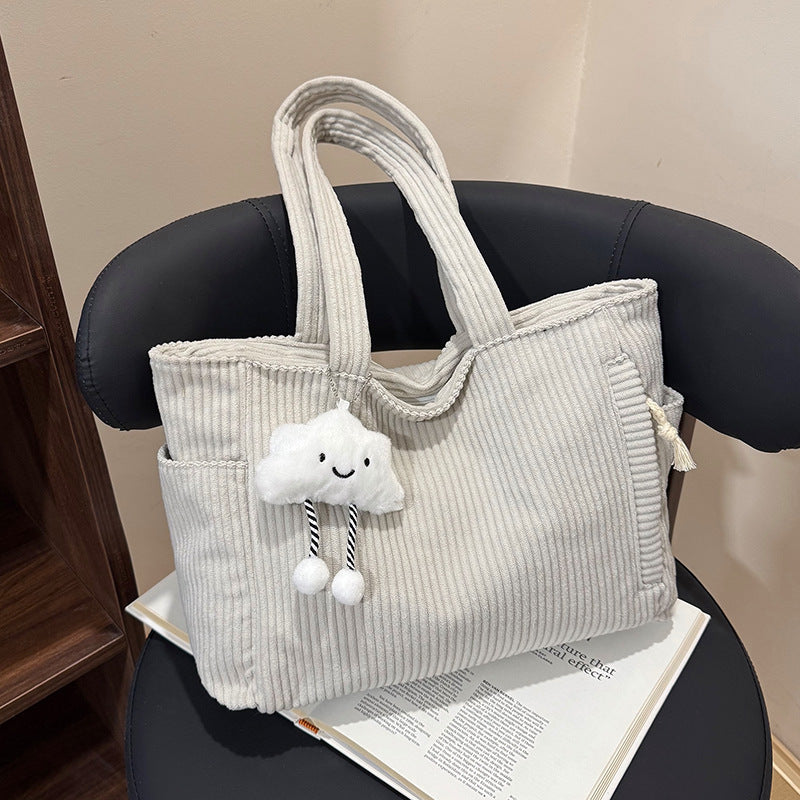 WoVersatile Corduroy Tote Bag Bowlift