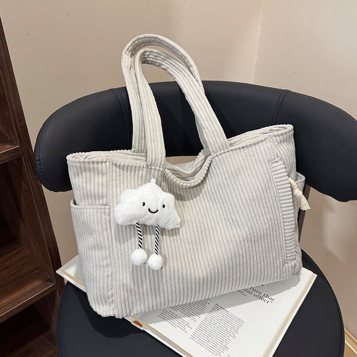 WoVersatile Corduroy Tote Bag Bowlift