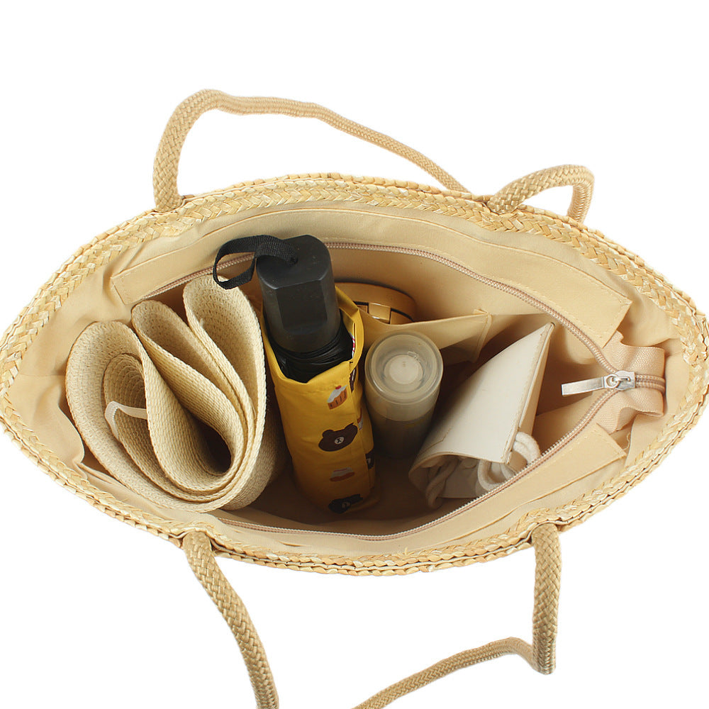 Spacious basket bag with pocket Bowlift