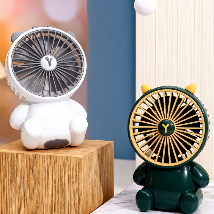 Women's portable USB mini handheld fan with animal design Bowlift