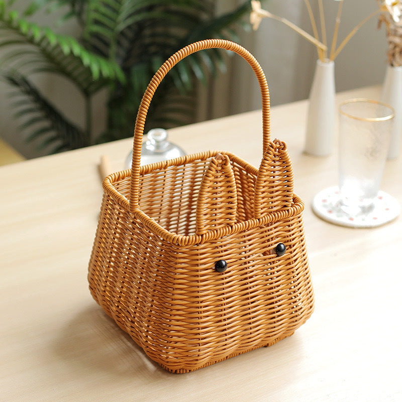 Rabbit Ears Woven Storage Basket Bowlift