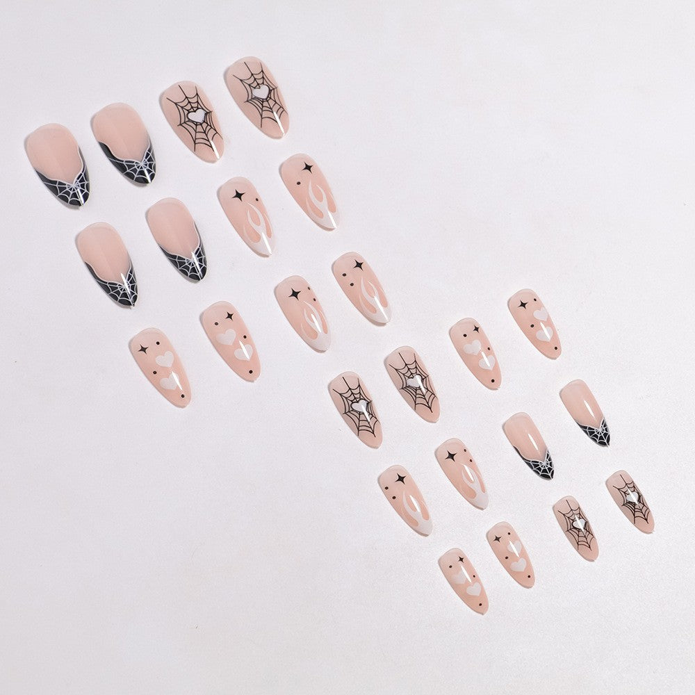 Artistic Halloween-Themed Press-On Nail Art Bowlift 1789805114