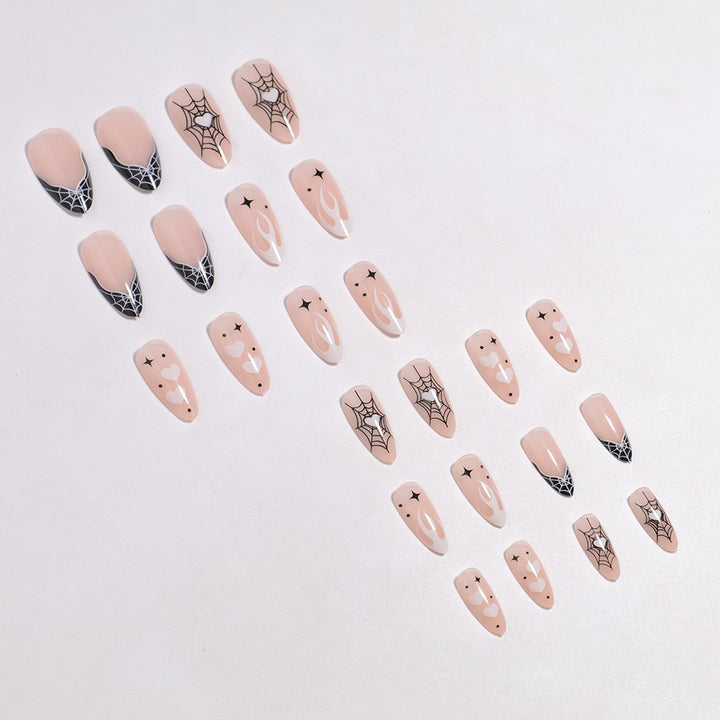 Artistic Halloween-Themed Press-On Nail Art Bowlift 1789805114