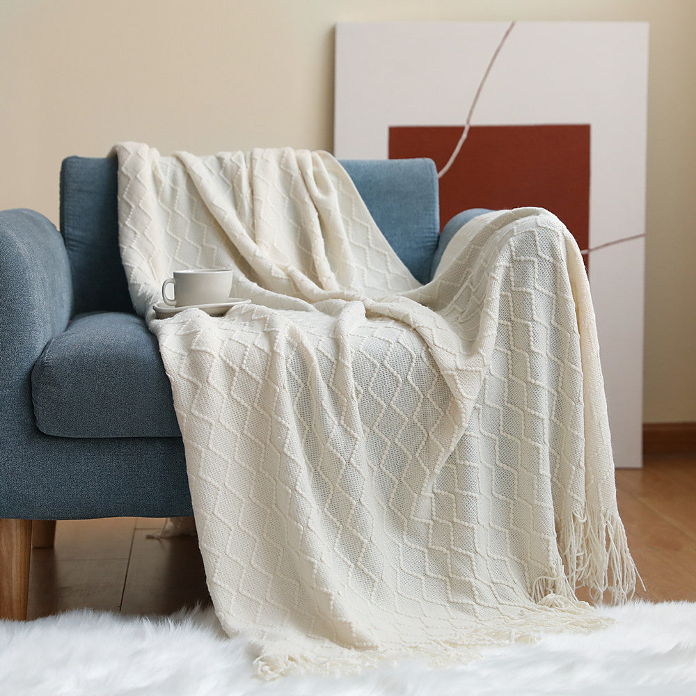 Luxurious Textured Throw Blanket