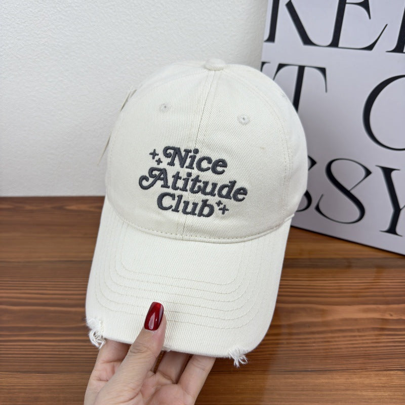 Men's Distressed Cotton Baseball Cap Bowlift 1784270476
