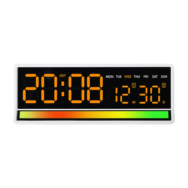 Digital alarm clock with clear LED display and date display Bowlift