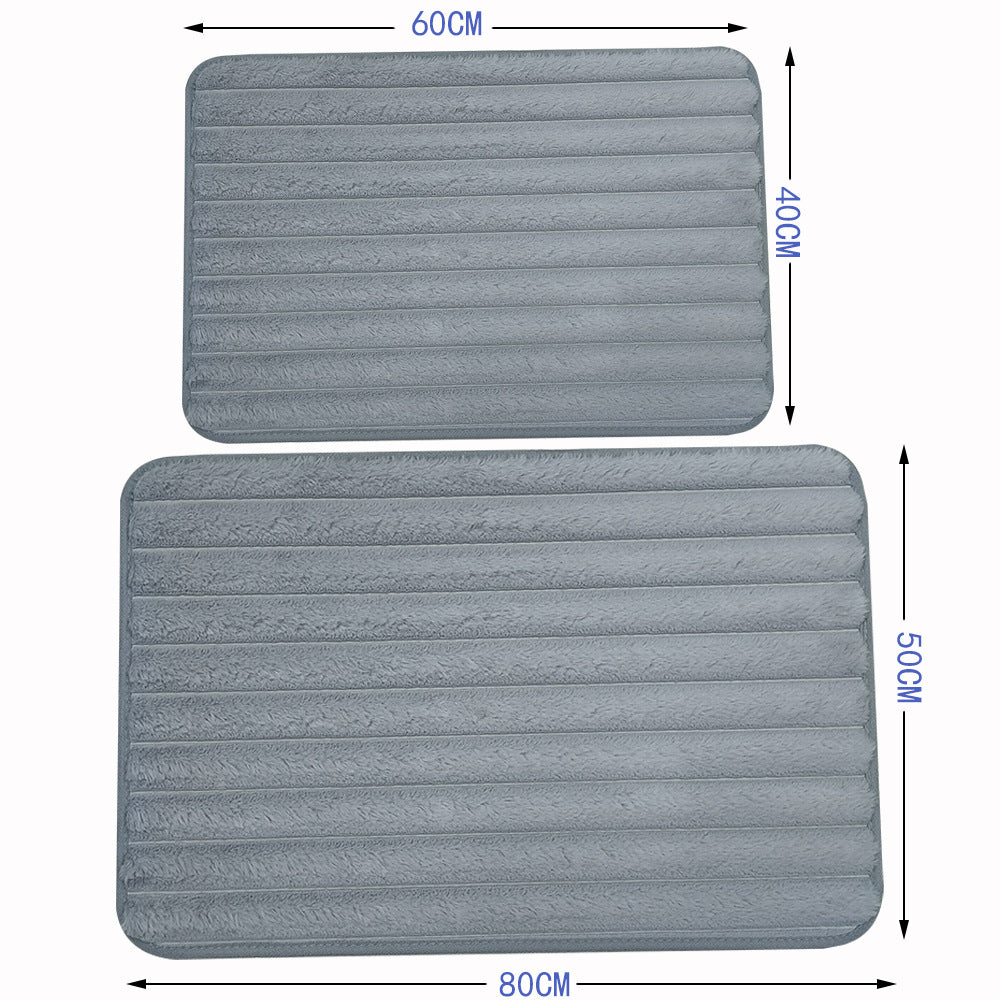Absorbent Memory Foam Bath Mat Bowlift