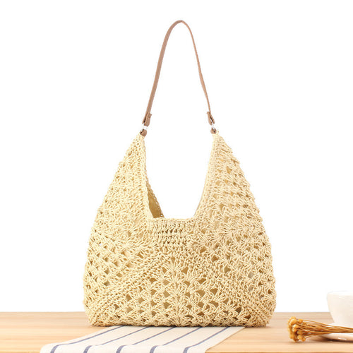 Macrame Crossbody Bag in Elegant Crocheted Design Bowlift