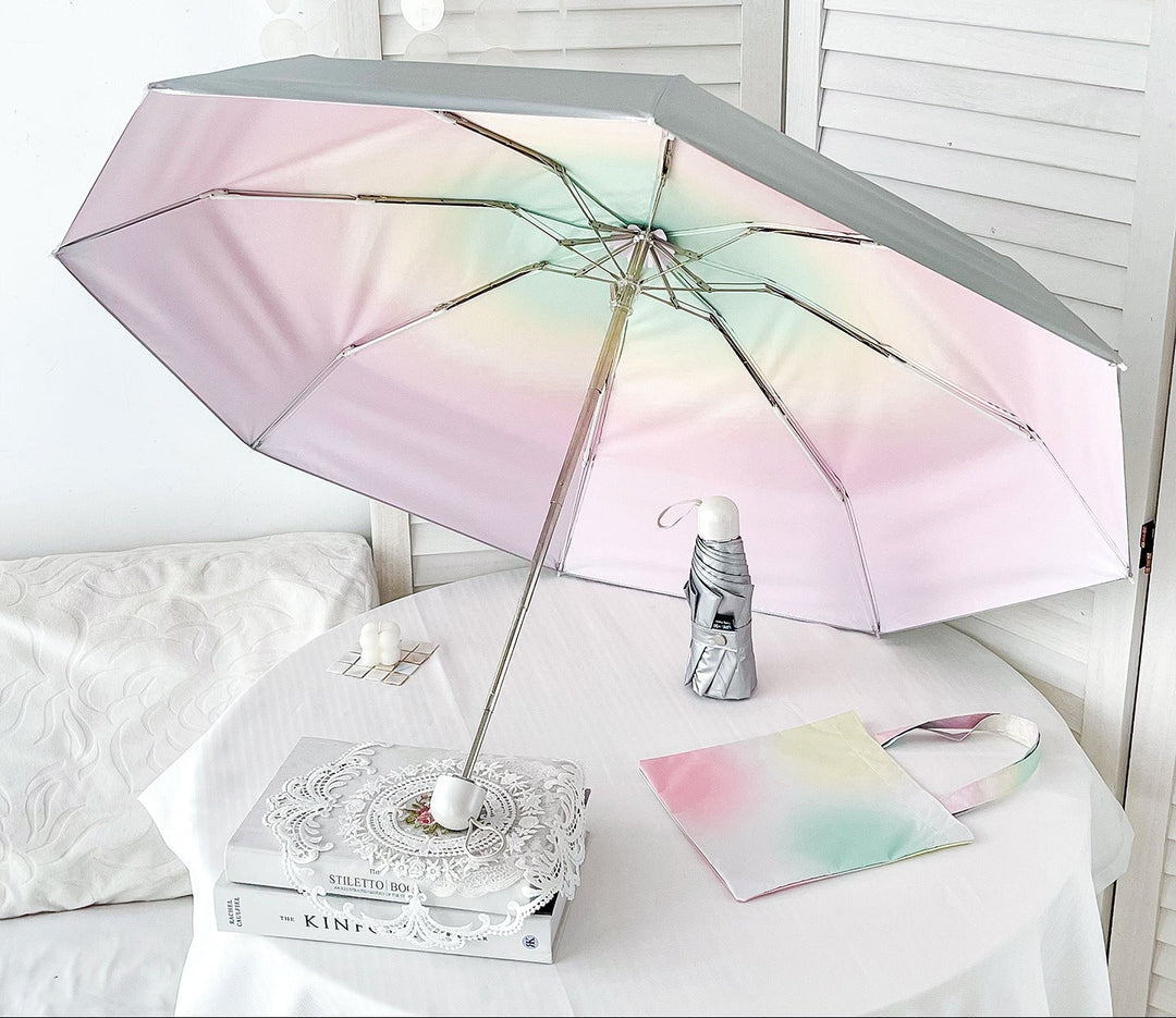 Women's UV Protection Umbrella with Shimmering Design Bowlift