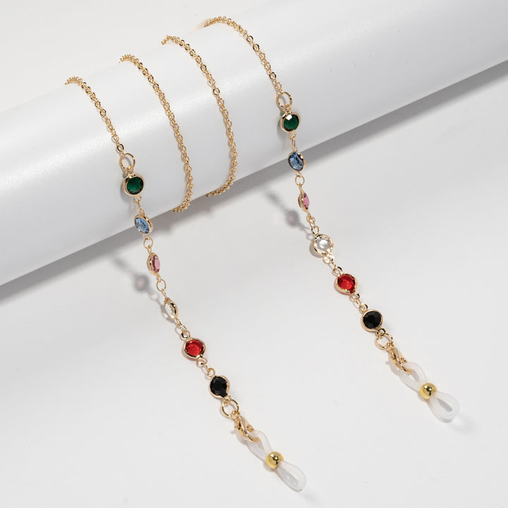 Decorative Crystal Eyewear Chain Bowlift