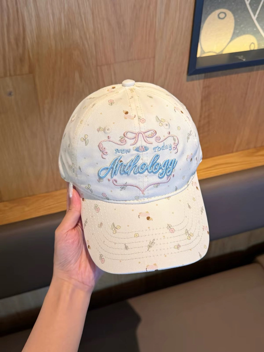 Embroidered Floral Baseball Cap