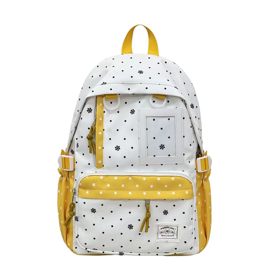 Patterned Multi-Pocket Backpack Bowlift