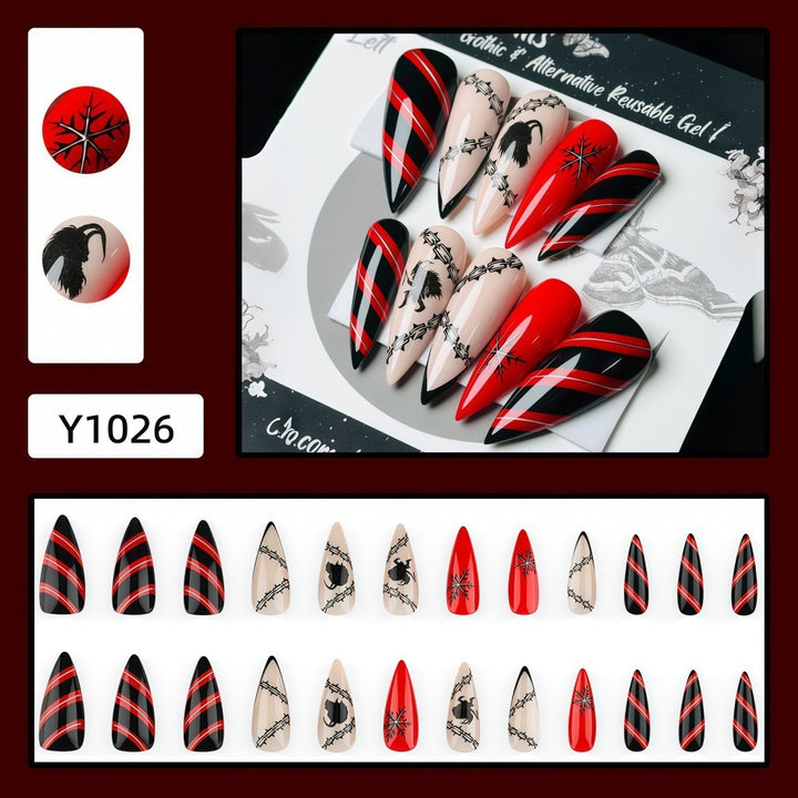Creative Nail Design Set in Gothic Style Bowlift