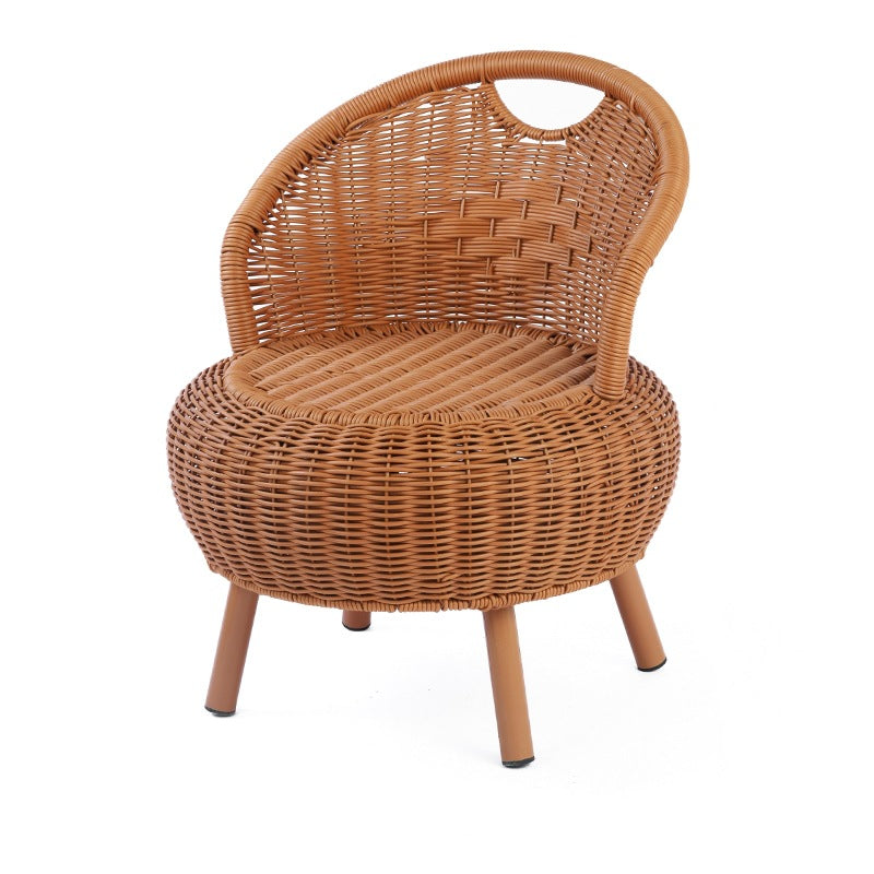 Woven Rattan Lounge Chair Bowlift