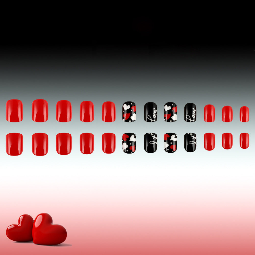 Love-Themed Press-On Nail Art Kit Bowlift