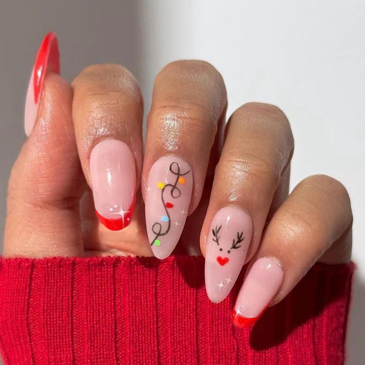 Festive Holiday-Themed Press-On Nails Bowlift