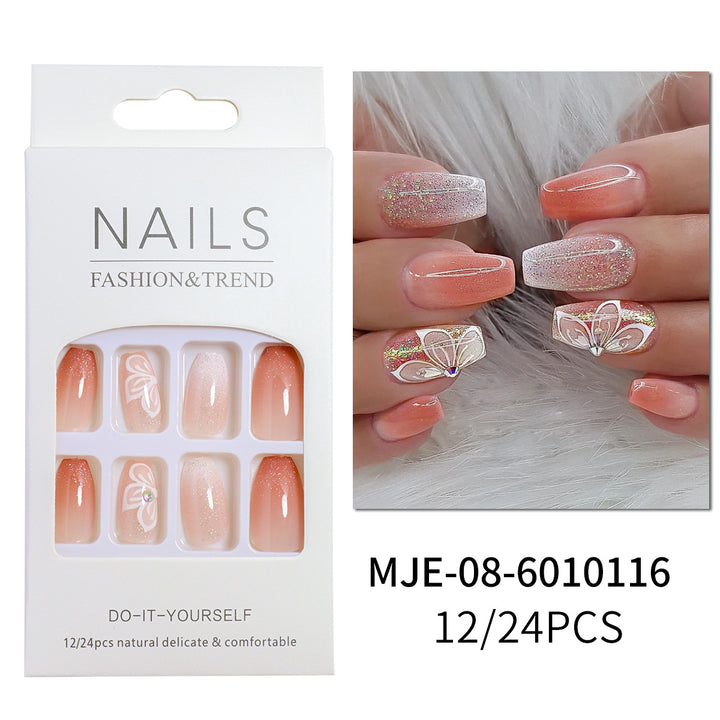 DIY Elegant Press-On Nails Set Bowlift