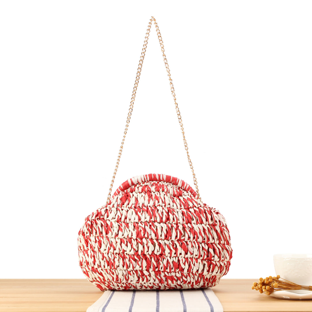 Handbag with Unique Cloud Shape Bowlift