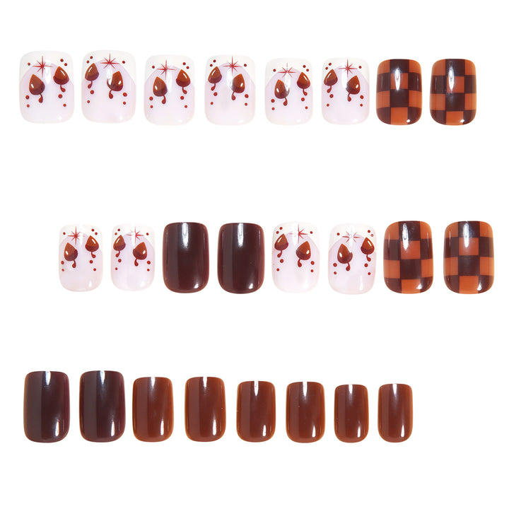 Artistic Square Nail Art Design Bowlift