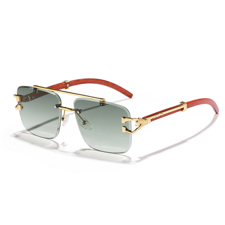 Women's stylish square sunglasses with luxurious metal frame Bowlift