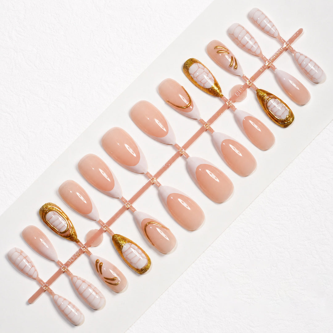 Premium Nails with Art Design Bowlift